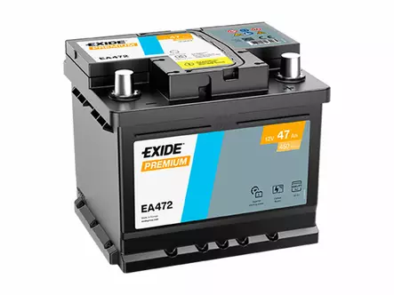 Exide EA472 Premium Carbon Boost käynnistysakku 12V 47Ah 450A -/+ - EXIDE käynnistysakut - 1815-EA472 - 1