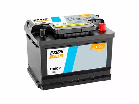 Exide EB602 Excell käynnistysakku 12V 60Ah 540A -/+ - EXIDE käynnistysakut - 1815-EB602 - 1
