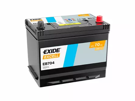 Exide EB704 Excell käynnistysakku 12V 70Ah 540A -/+ - EXIDE käynnistysakut - 1815-EB704 - 1